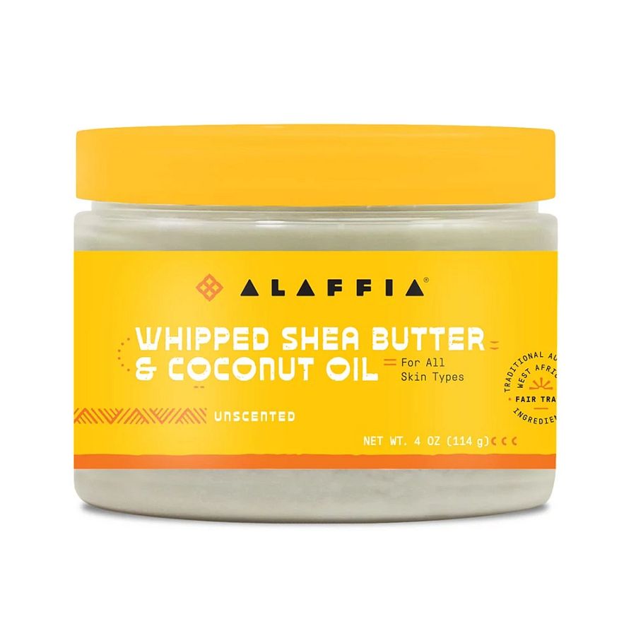 Alaffia Whipped Shea Butter & Coconut Oil, Unscented 11 oz.