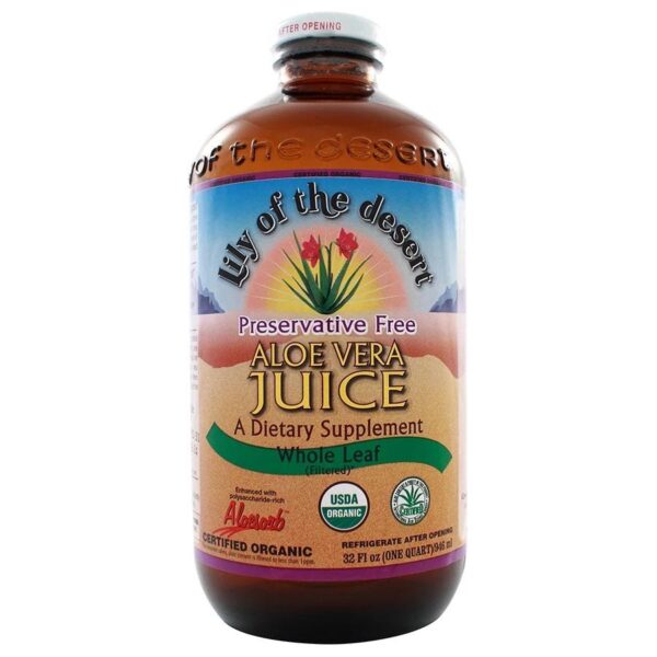 Lily of the Desert Organic Preservative Free Whole Leaf Aloe Vera Juice 32 fl. oz.