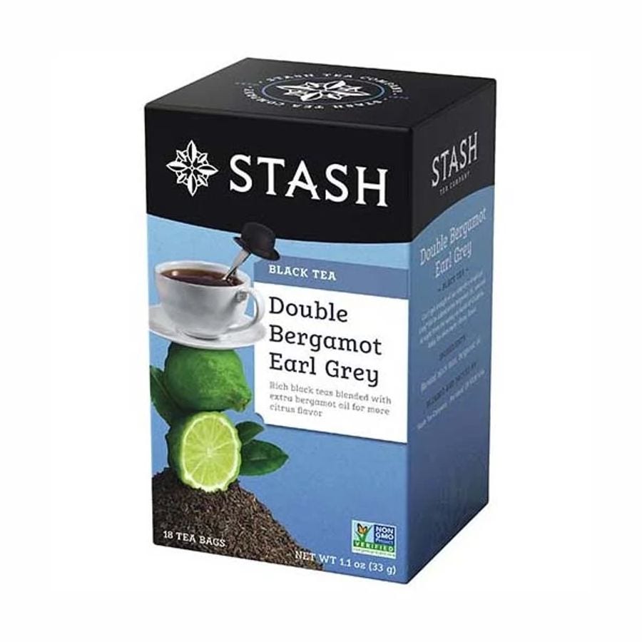 Stash Tea Double Bergamot Earl Grey Tea Bags 18 tea bags